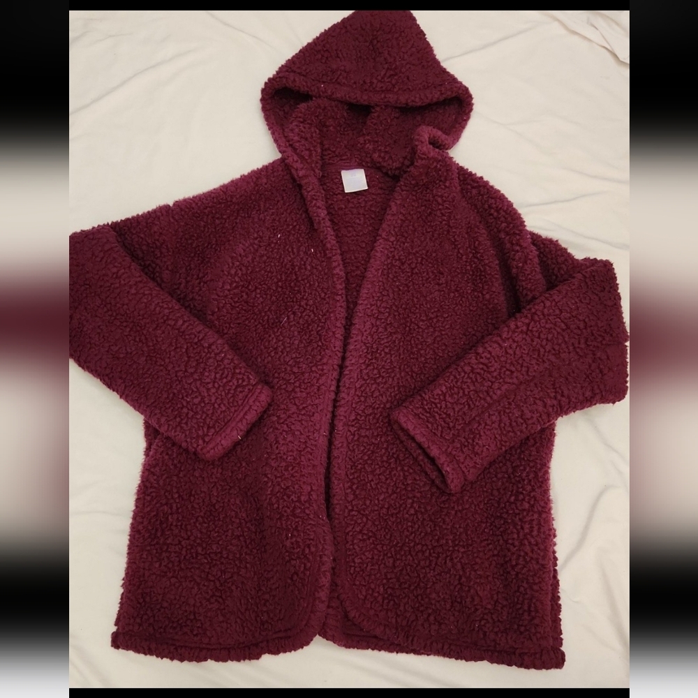 Secret Treasures Women's Size small purple sherpa jacket #N7